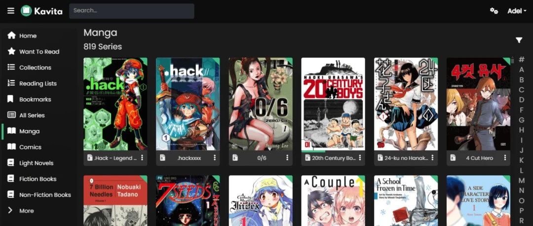 斩获7.6K星 !!! 再见Kindle , 自建高颜值漫画小说图书馆 , 16种格式随意看 , 太6了